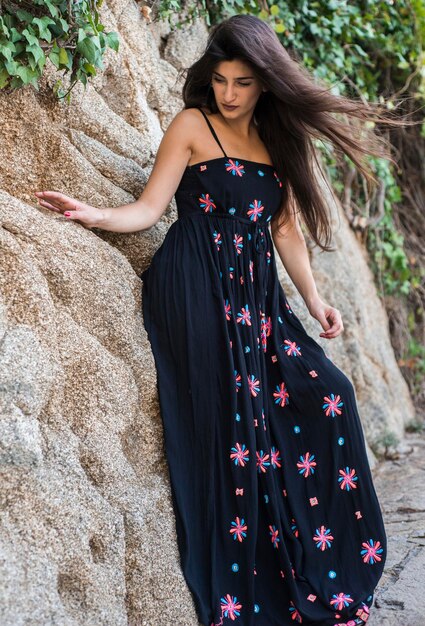 Portrait session of a european model