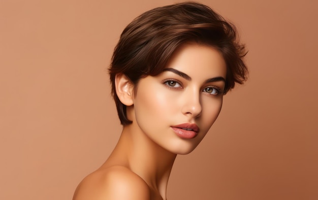 Portrait Showcases short hair Woman Soft Styling