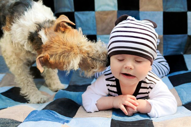 Foto ritratto di un bambino piccolo