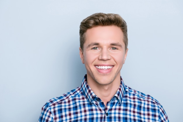 Portrait of smiley handsome man