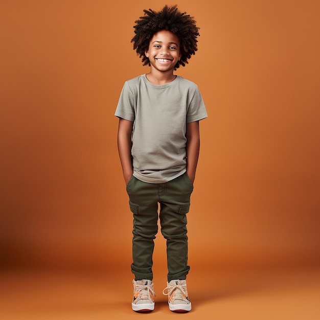 портрет улыбающегося афроамериканского мальчика