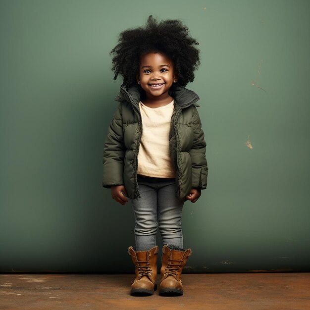 Premium Photo | Portrait of a smiling afro American boy