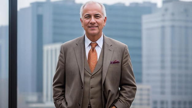 portrait of a smiling businessman