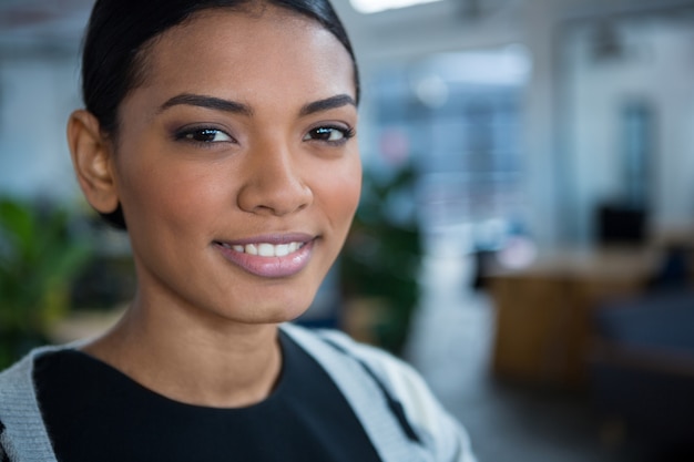 Portrait of smiling businesswoman