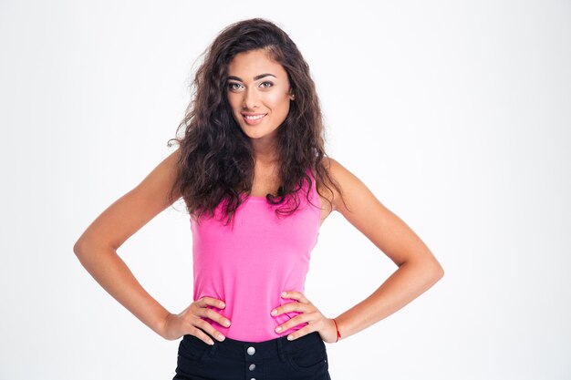 Photo portrait of a smiling female teenager