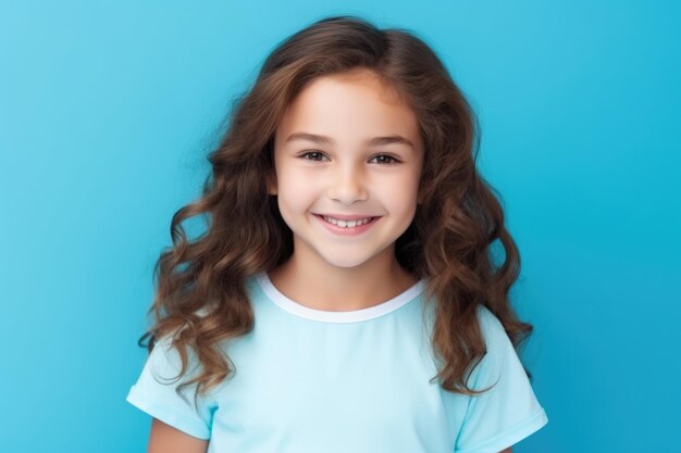 Photo portrait of a smiling girl