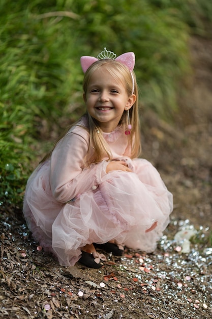 Photo portrait of smiling girl