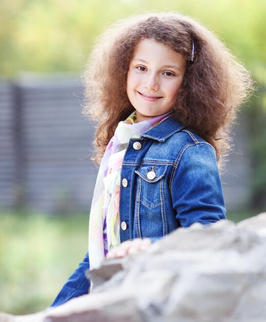 Photo portrait of a smiling girl