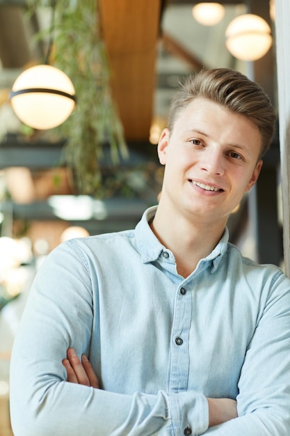 Portrait of smiling guy