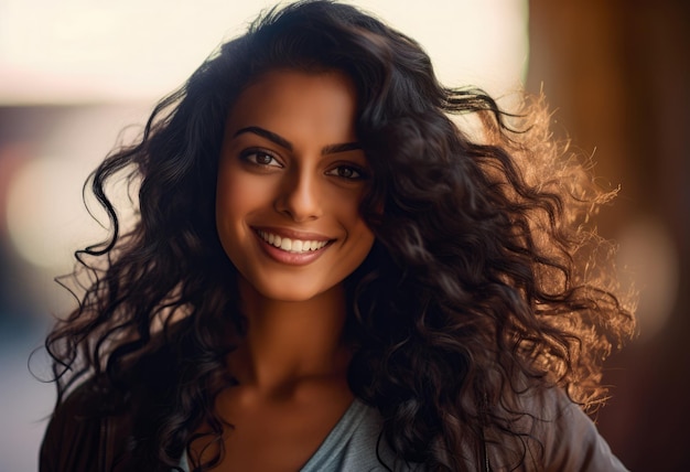 Portrait of a smiling Indian young woman