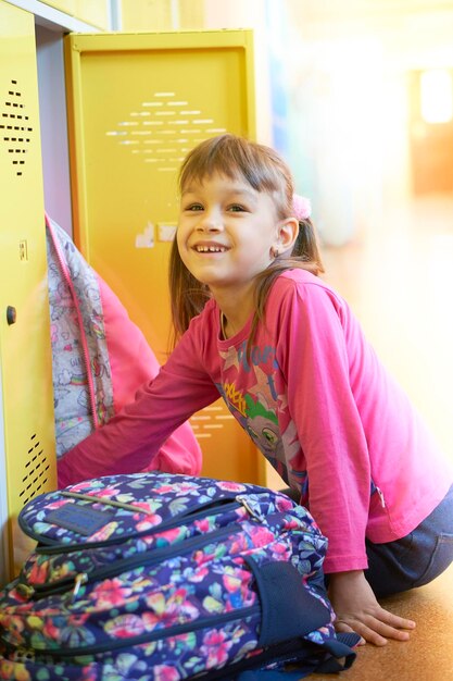 Portrait of smiling innocent girl