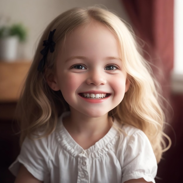 portrait of a smiling little girl