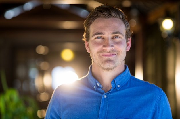 Portrait of smiling man