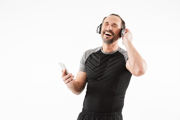 Portrait of a smiling mature sportsman