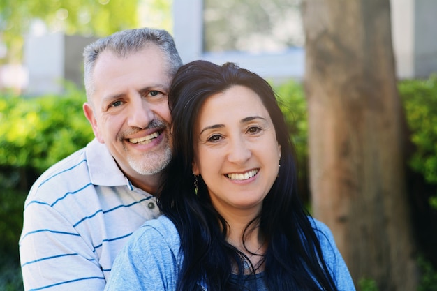 Portrait of smiling middle-aged couple