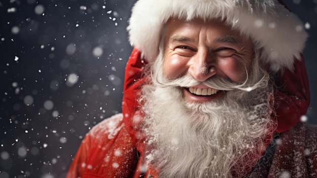 Portrait of smiling Santa Claus