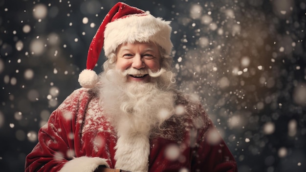 Portrait of smiling Santa Claus