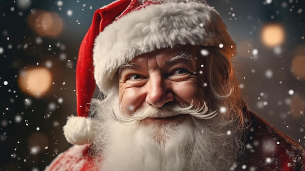 Portrait of smiling Santa Claus