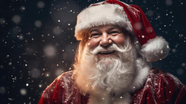 Portrait of smiling Santa Claus