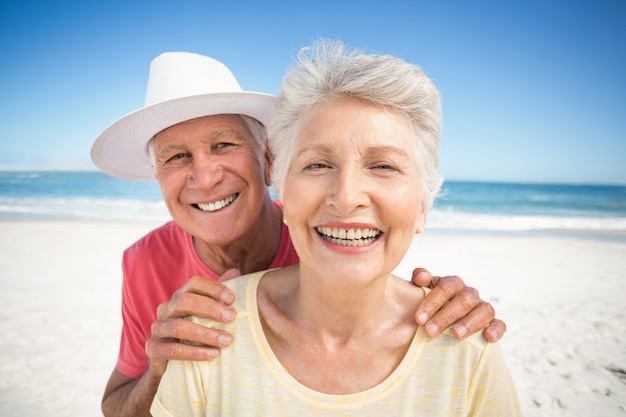 Portrait of smiling senior couple