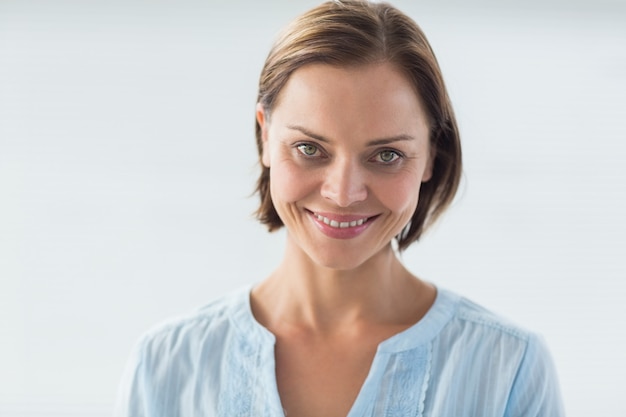 Portrait of smiling woman