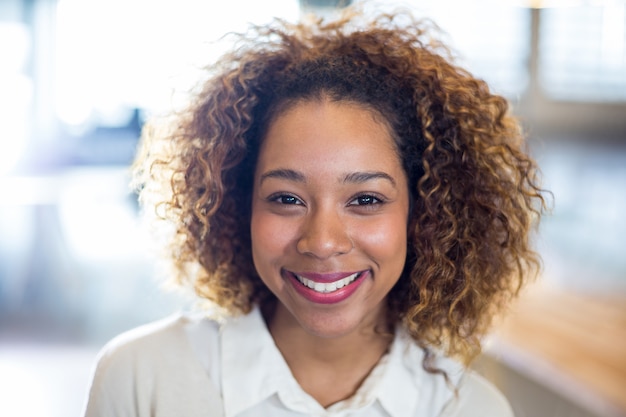 Portrait of smiling woman