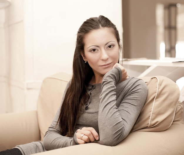 Portrait of smiling woman