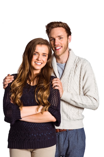 Portrait of smiling young couple