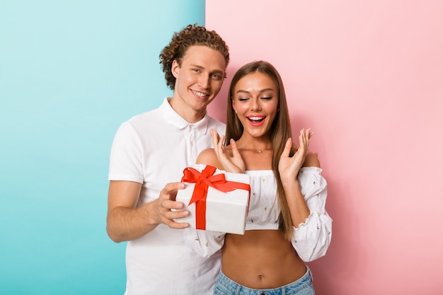 Portrait of a smiling young couple