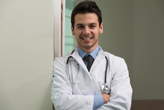 Portrait Of Smiling Young Male Doctor