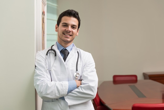 Portrait Of Smiling Young Male Doctor