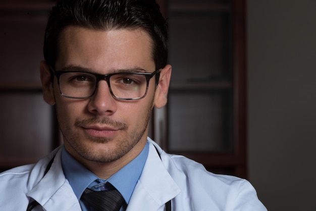 Portrait Of Smiling Young Male Doctor