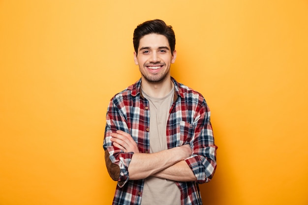 portrait of a smiling young man standing