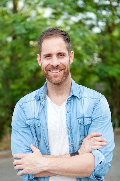 Portrait of a smiling young man