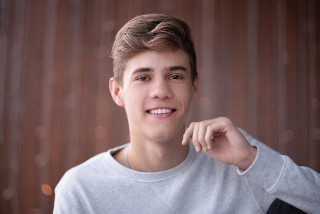 Portrait of smiling young man