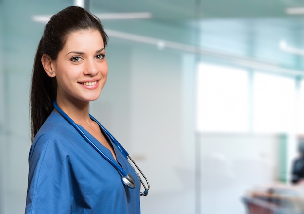 Portrait of a smiling young nurse