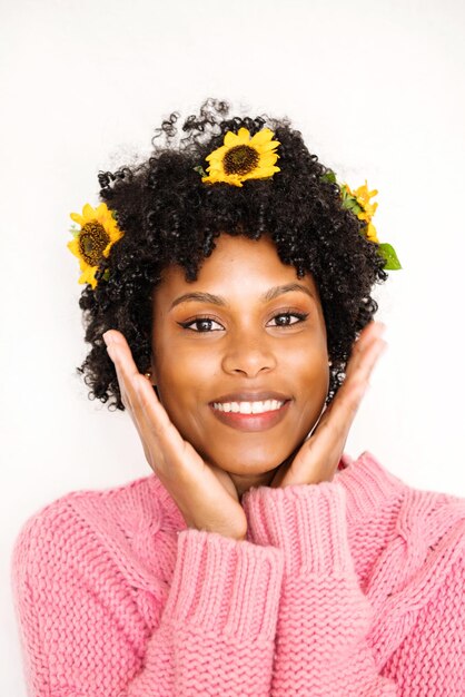 Portrait of a smiling young woman