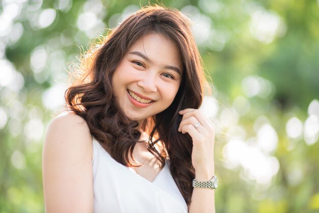 Portrait of a smiling young woman