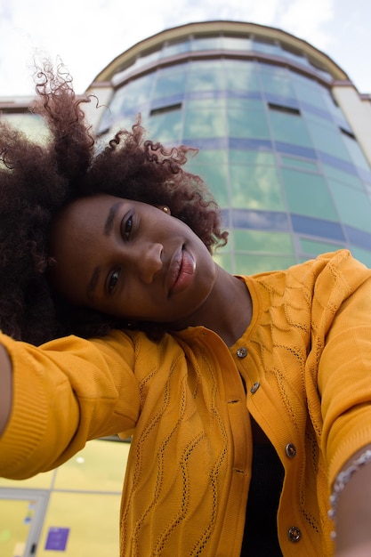 Portrait of smiling young woman