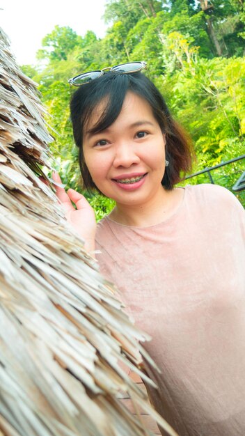 Portrait of a smiling young woman