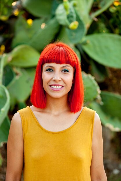 Portrait of a smiling young woman