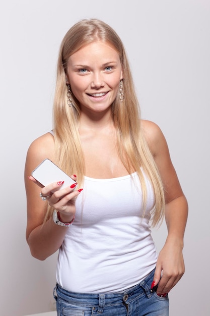 Portrait of a smiling young woman