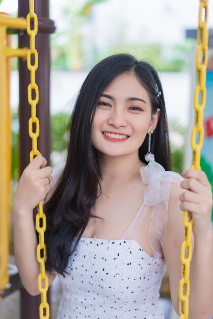 Portrait of a smiling young woman