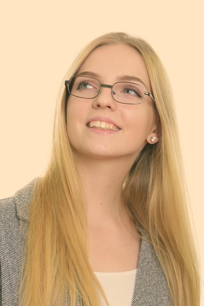 Portrait of a smiling young woman