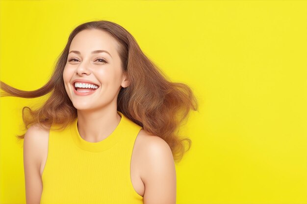 portrait of smiling young woman