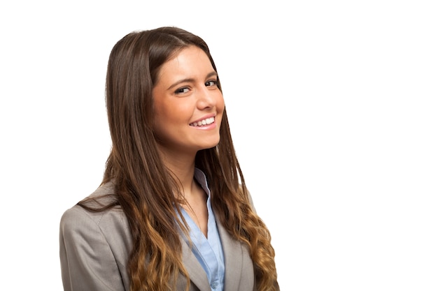 Portrait of a smiling young woman