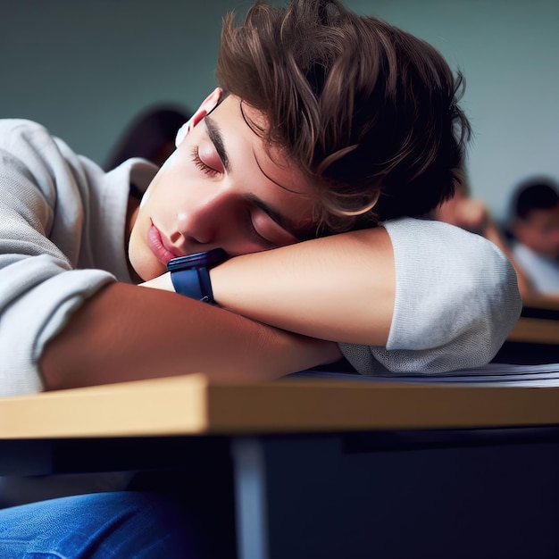 portrait of a student in a classroom