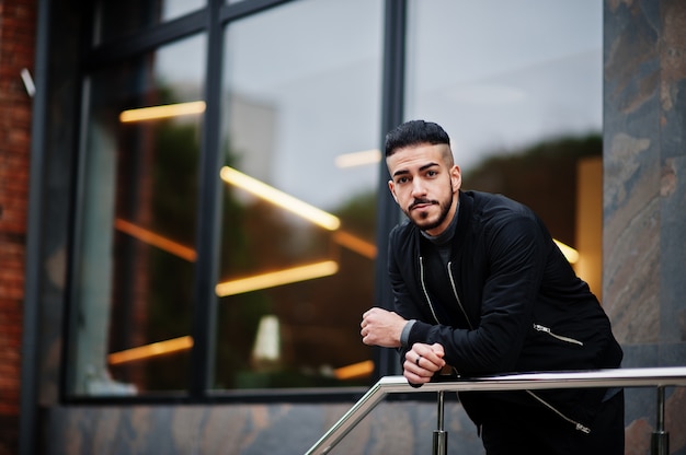 Portrait of stylish arab beard man