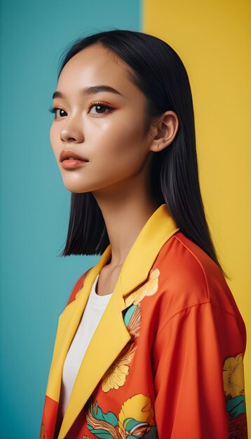 Foto ritratto di eleganti modelle asiatiche