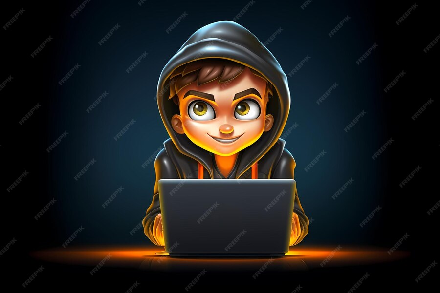 Premium AI Image Portrait of successful programmer game developer or